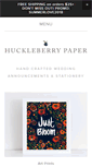 Mobile Screenshot of huckleberrypaper.com